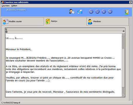 V�rification du courrier